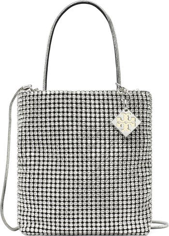 Key Item Crystal Embellished Top Handle Bag