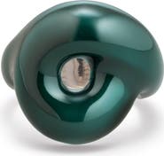 Bea Bongiasca Emerald Green Enamel Tarallo Ring