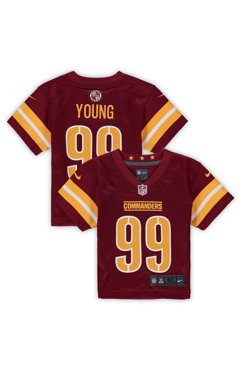 Nike Toddler Nike Chase Young Burgundy Washington Commanders Game Jersey, Main, color, 