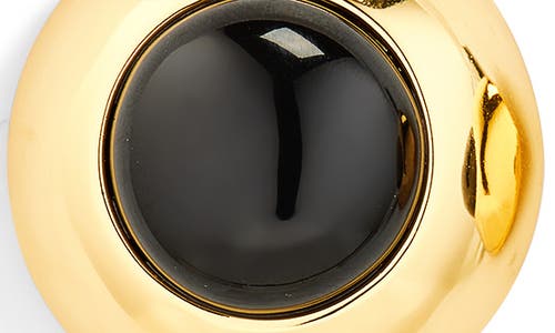 Julietta Bombe Stud Earrings In Gold Black
