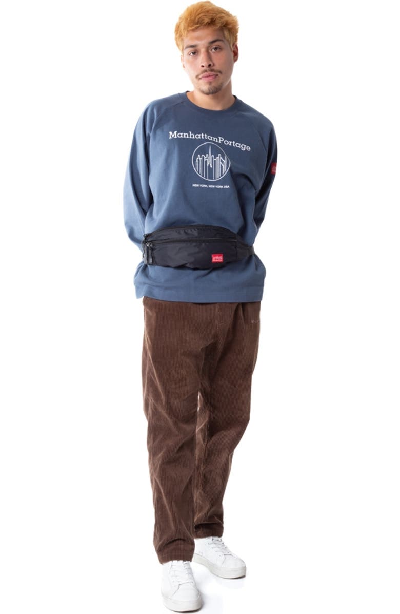 Manhattan Portage Covert Belt Bag, Alternate, color, Black