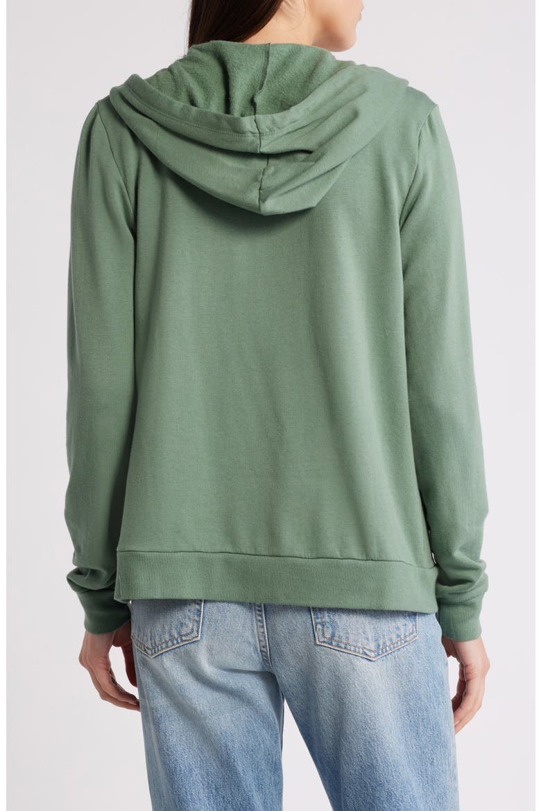 Afternoon Full Zip Hoodie, Alternate, color, SAGE GREEN