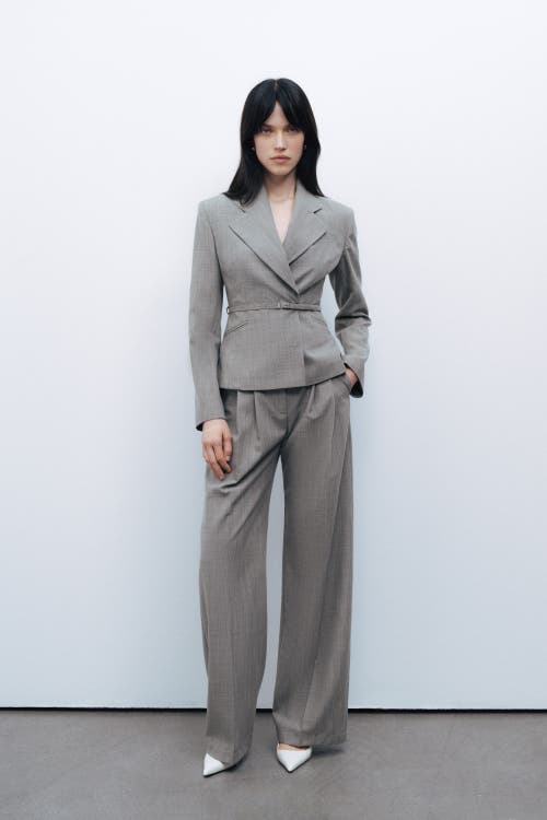 NOCTURNE NOCTURNE THIN BELTED BLAZER