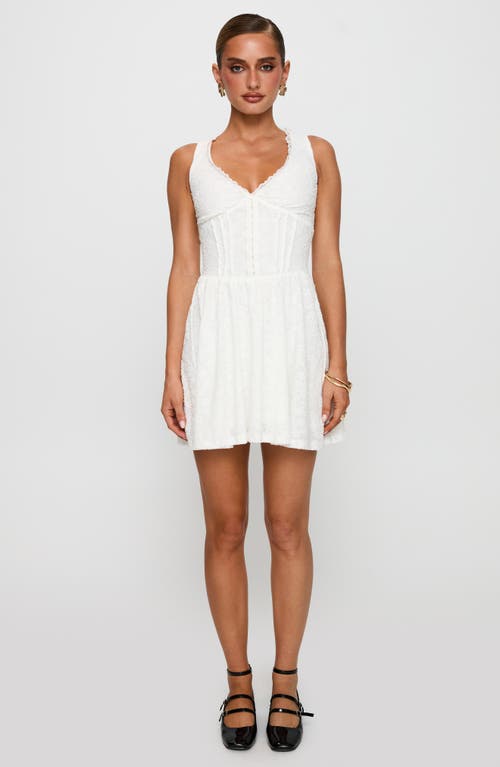 Princess Polly Loveluck Lace Sleeveless Minidress In White