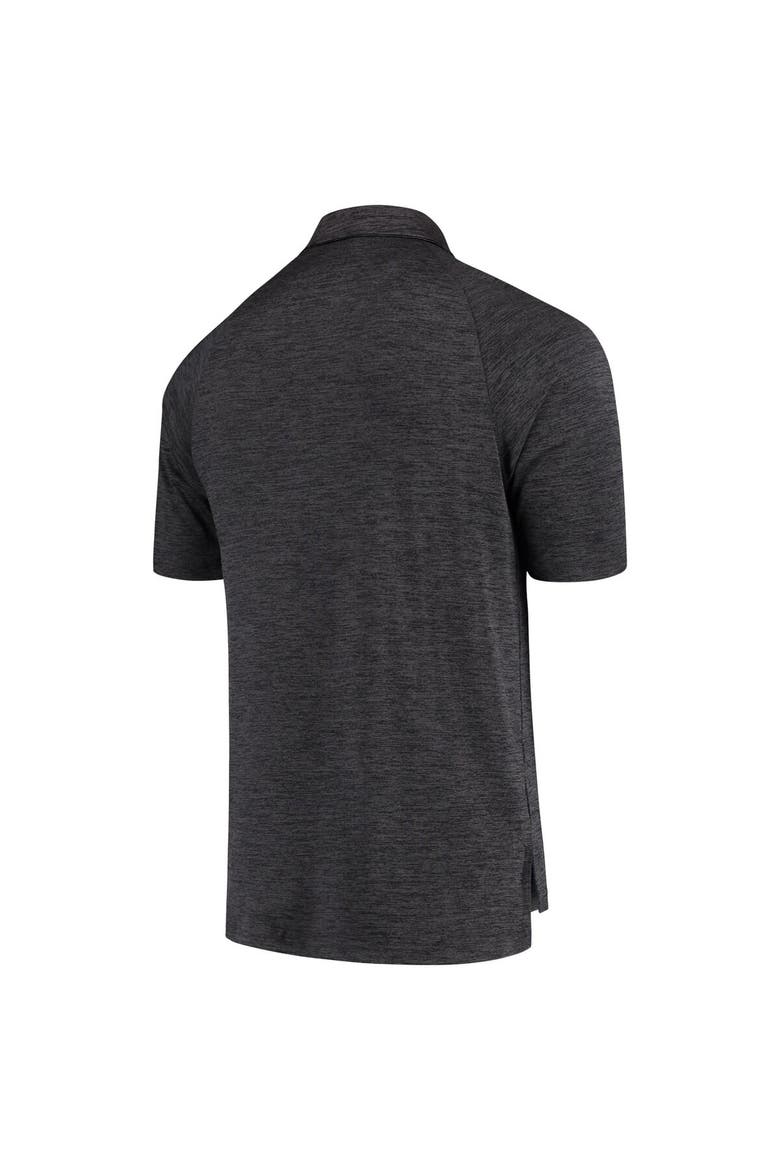 Men's Colosseum Heathered Black Boise State Broncos Down Swing Polo, Alternate, color, Heather Black