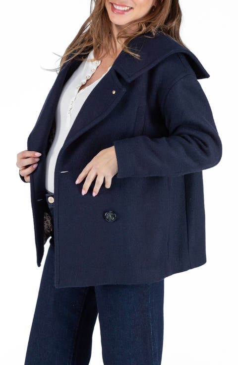 Malo pregnancy pea coat