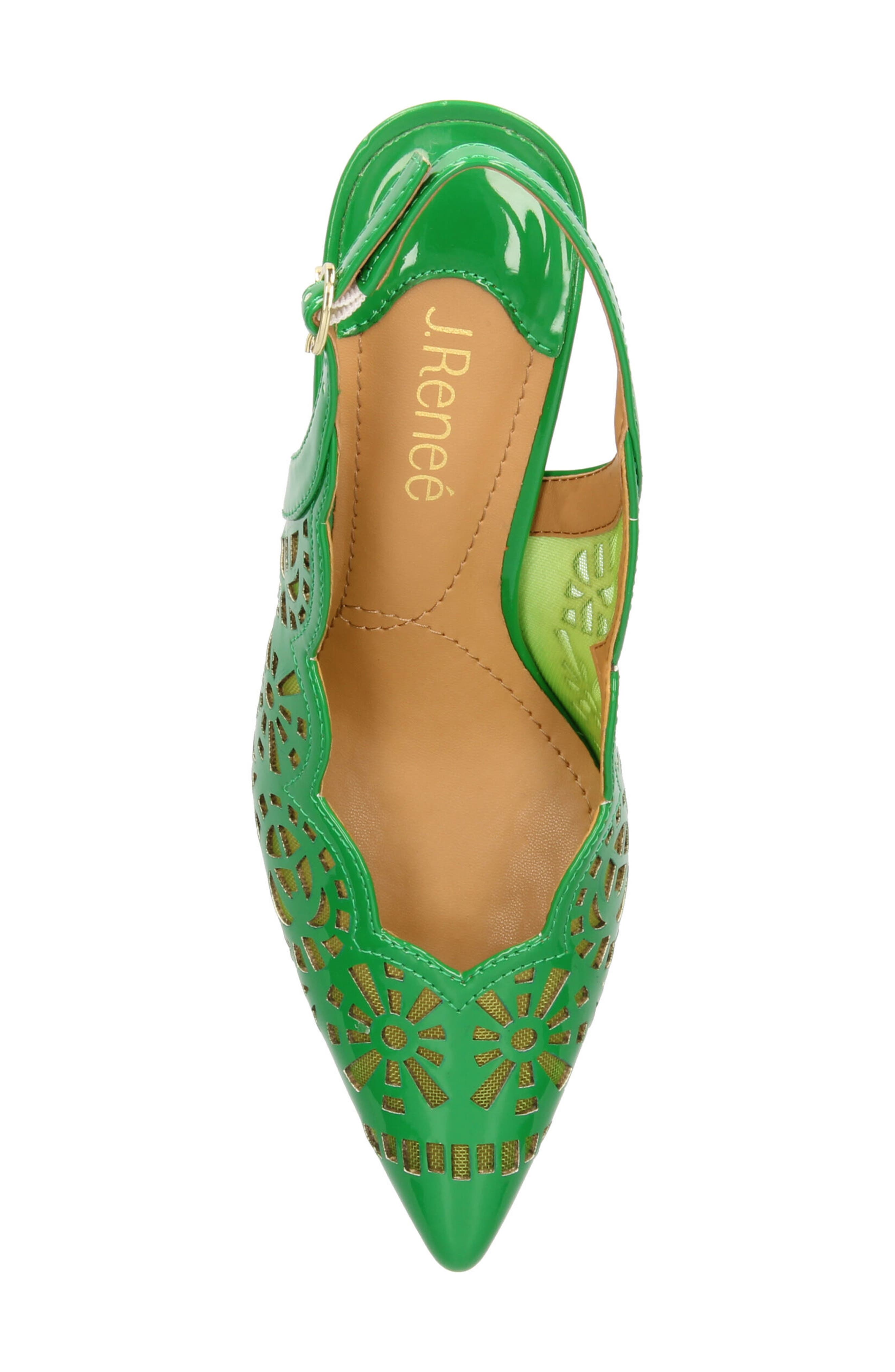 J. Reneé Valerian Slingback Pump, Alternate, color, Green