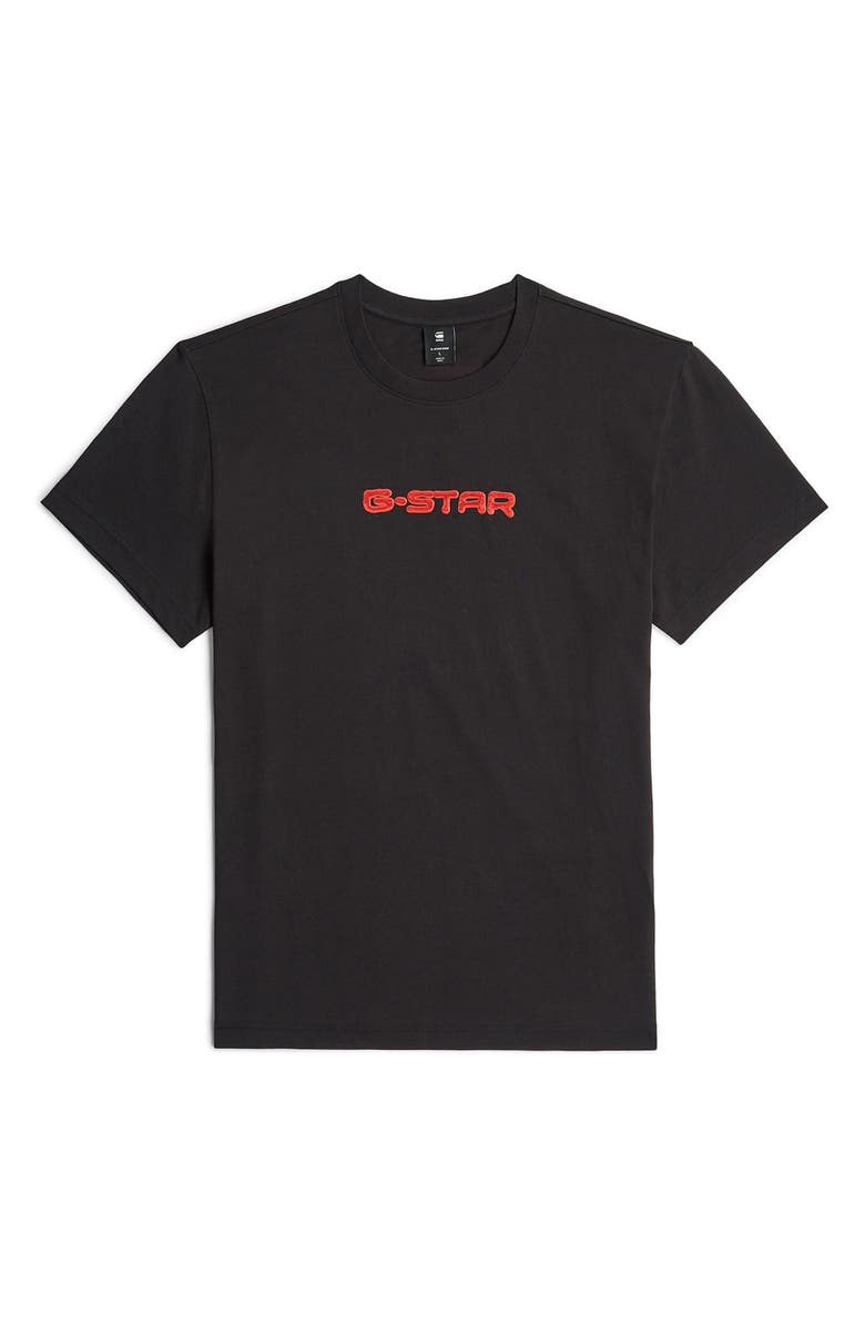 G-STAR Gel Print Organic Cotton T-Shirt, Alternate, color, Dark Black