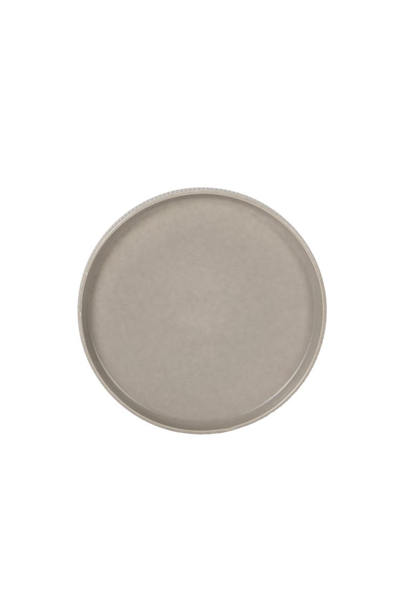 Avant-Garde 12-Piece Reactive Glaze Stoneware Dinnerware Set, Alternate, color, Chateau Grey
