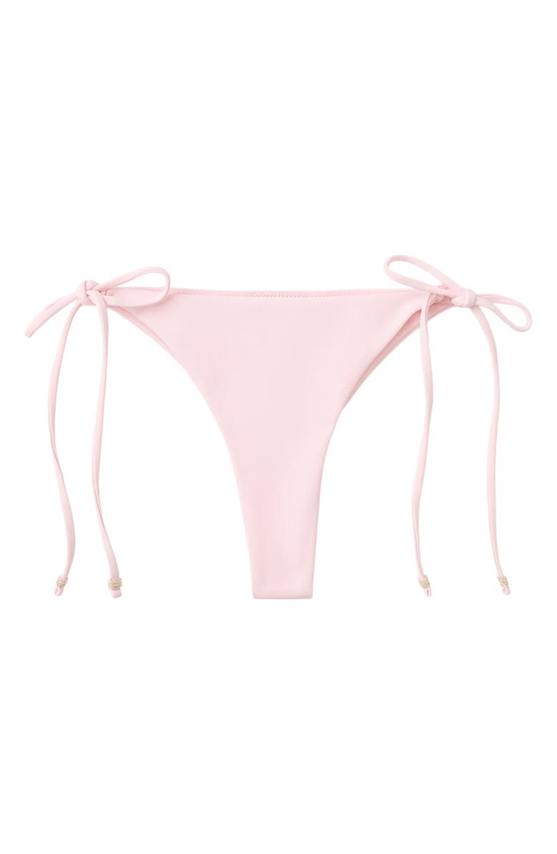 MANGO Tie Side Bikini Bottoms, Main, color, Light Pink