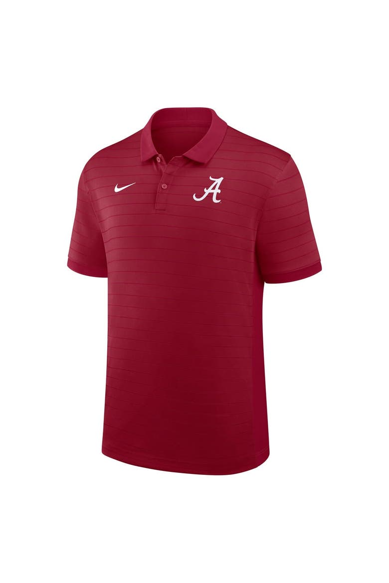 Men's Nike Crimson Alabama Crimson Tide 2025 Early Season Coaches Sideline Victory Stripe Performance Polo, Alternate, color, Crimson