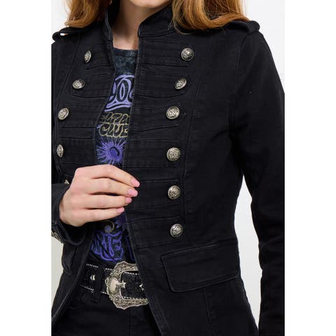 Denim Military Jacket