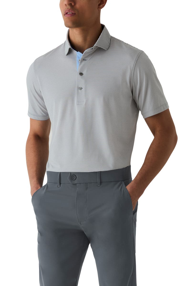 Greyson Saranac Stripe Golf Polo, Main, color, 