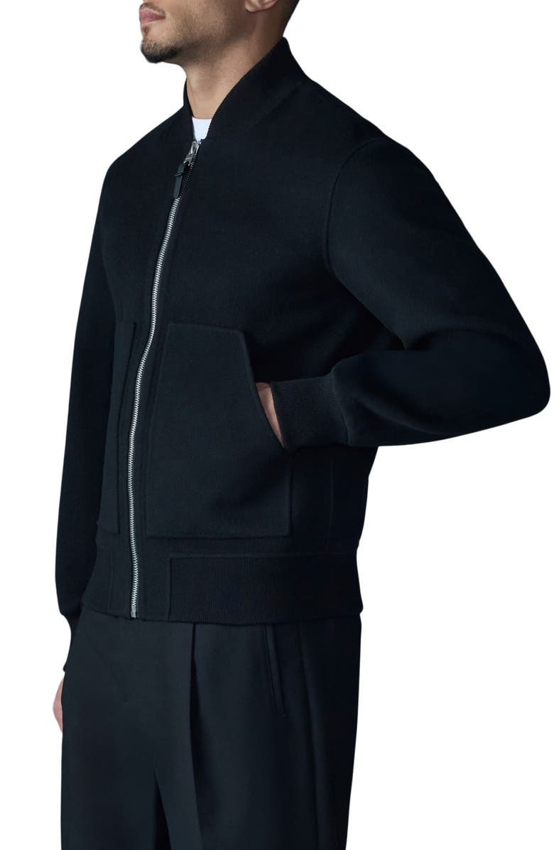 Mackage Emilio Water Repellent Wool Double Face Bomber Jacket, Alternate, color, 