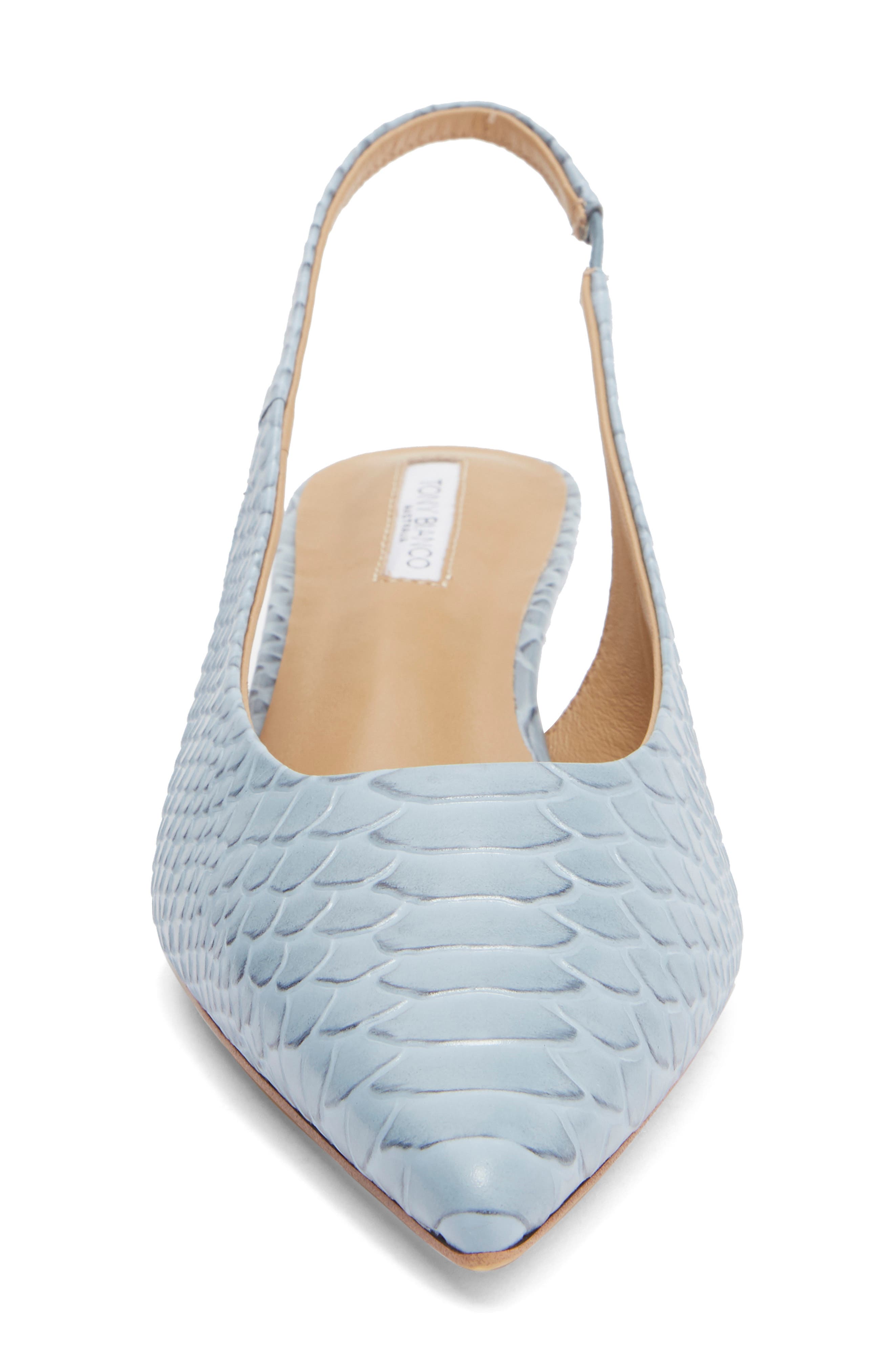 Catie Slingback Pump, Alternate, color, DENIM PYTHON