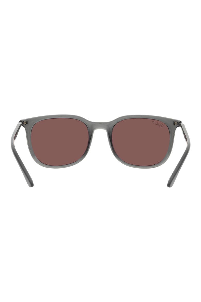54mm Polarized Pillow Sunglasses, Alternate, color, TRANSPARENT GREY