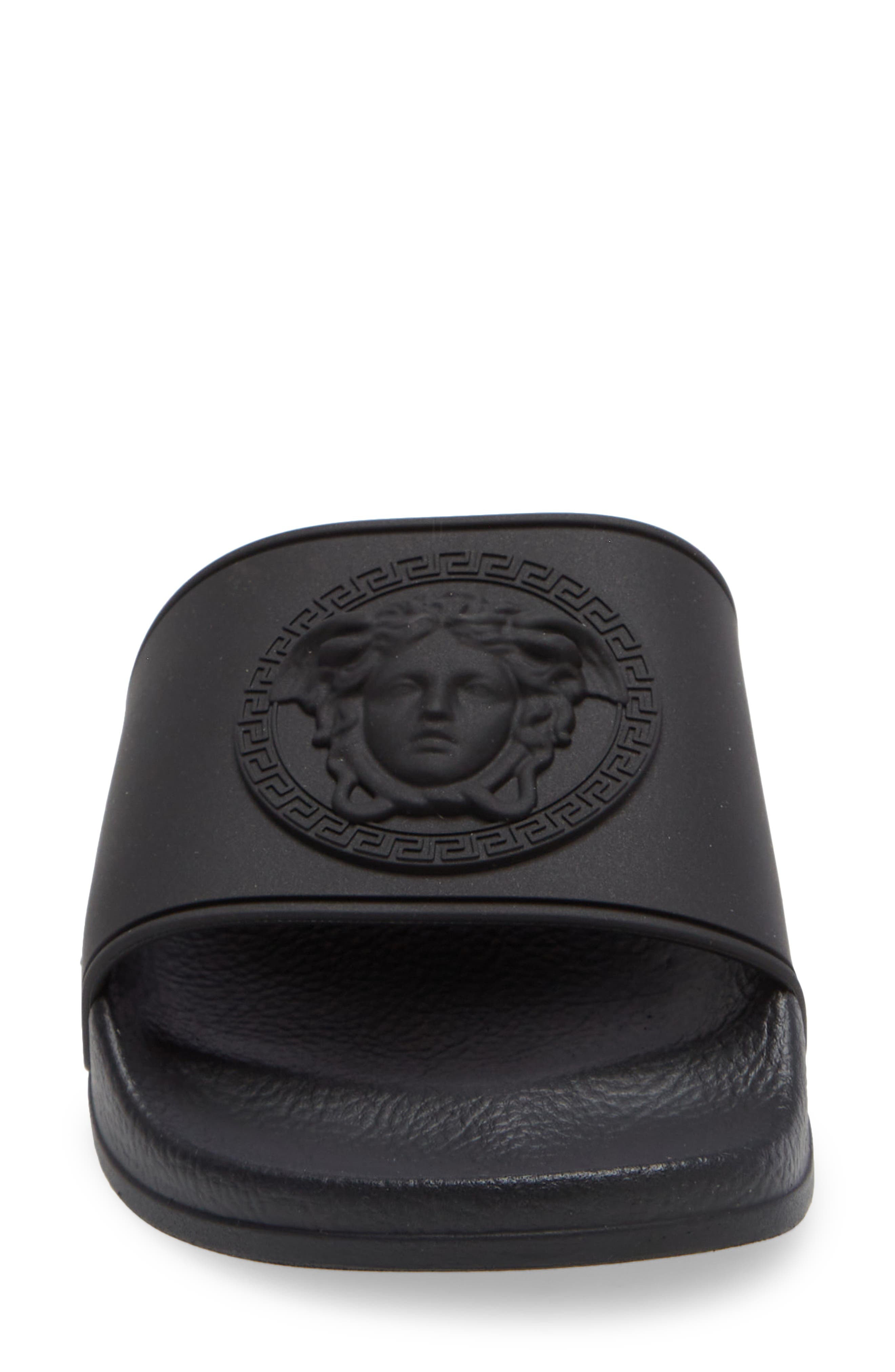 Versace Kids' Palazzo Medusa Slide Sandal, Alternate, color, 