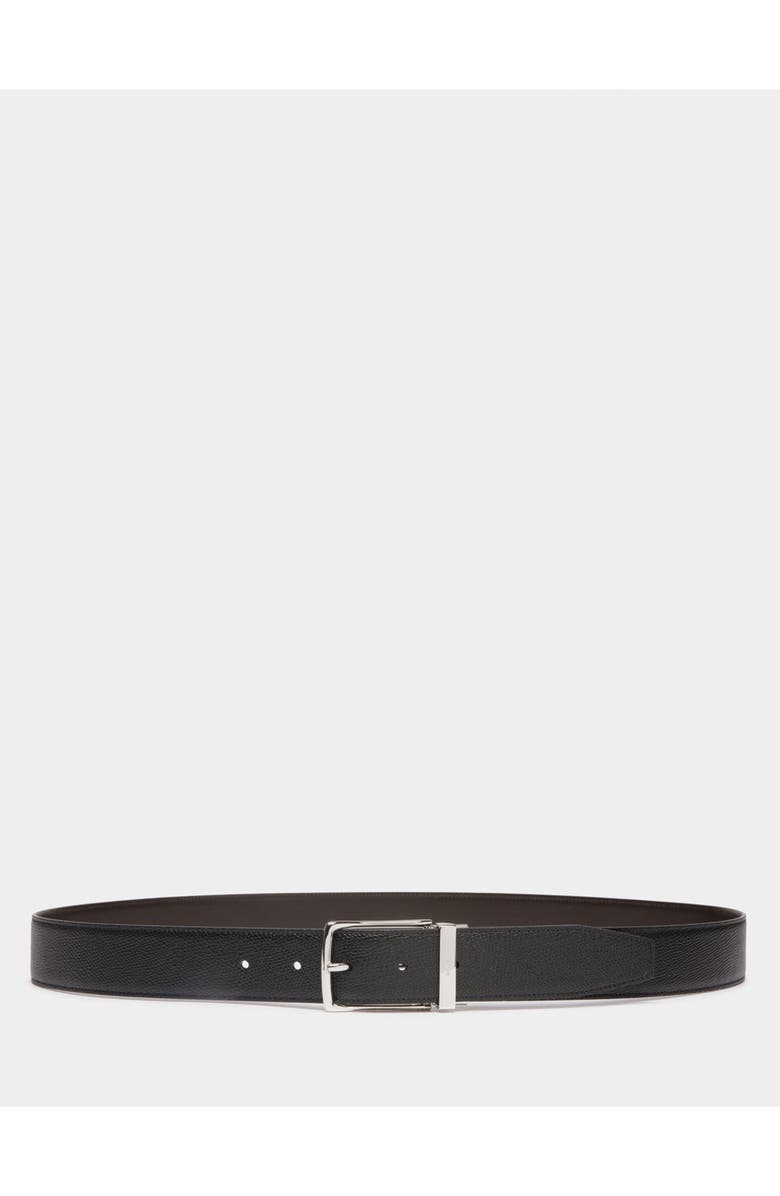Bally Ketter 35mm Reversible And Adjustable Belt in Leather, Main, color, Black/Ebano+Pal