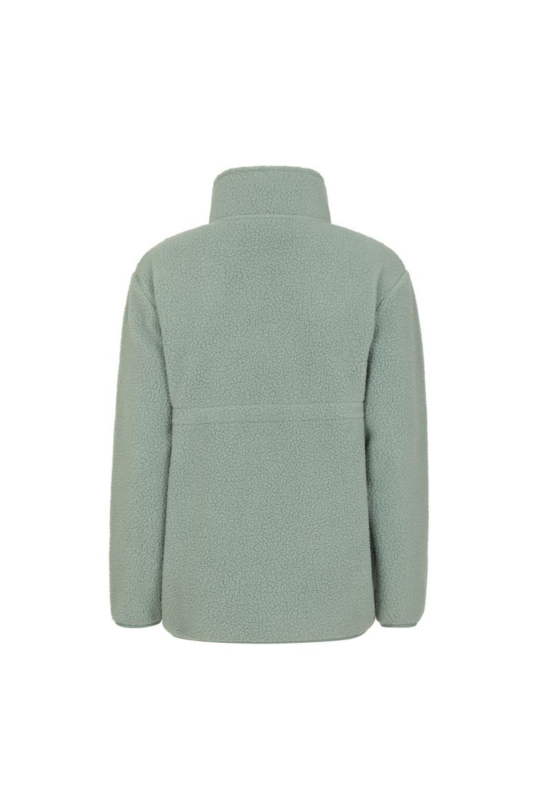 Cosy Fleece Half Zip Maternity Fleece Top, Alternate, color, Green
