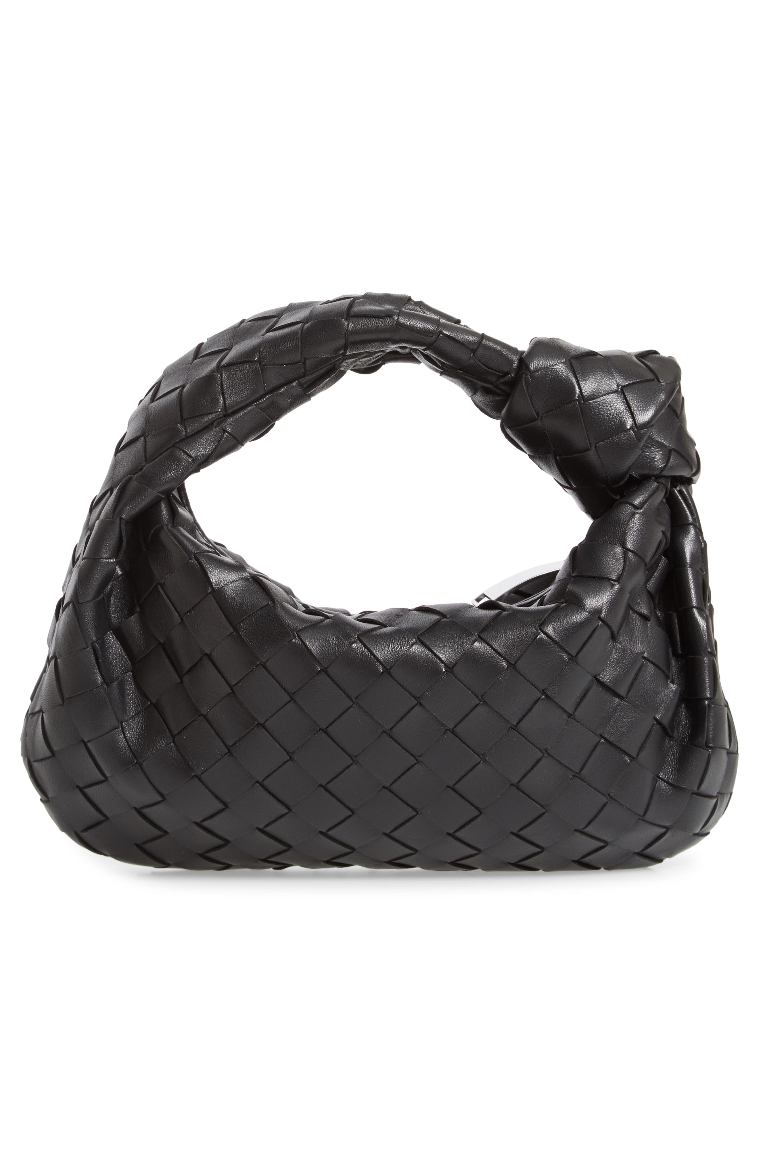 Mini BV Jodie Hobo Bag, Alternate, color, 8803 BLACK-SILVER