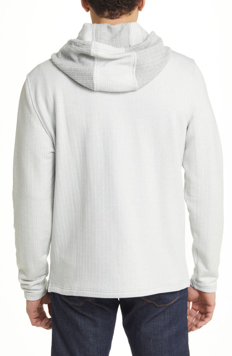 Robert Barakett Augusta Herringbone Zip Hoodie, Alternate, color, 