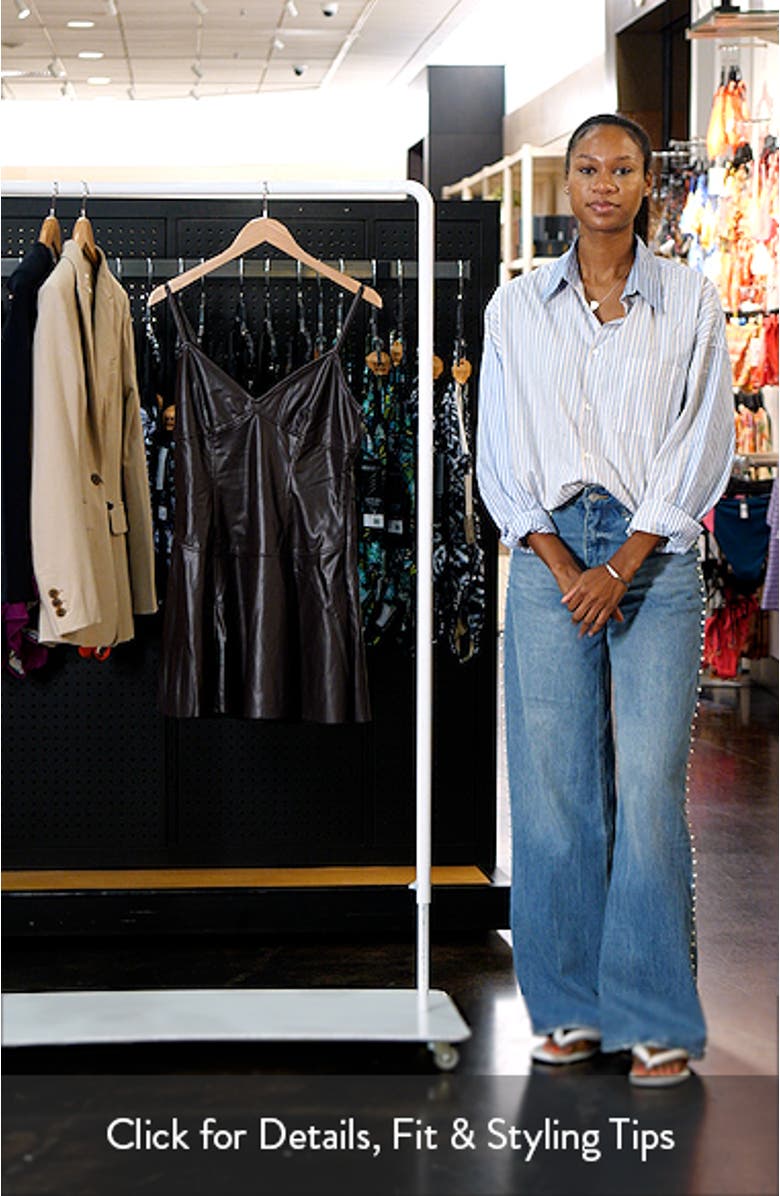 Abbott Faux Leather Minidress, sales video thumbnail