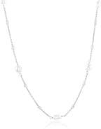 SIMONA Freshwater Pearl & Bead Station Chain Necklace