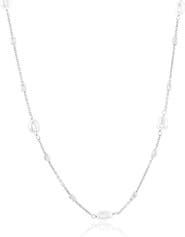 SIMONA Freshwater Pearl & Bead Station Chain Necklace