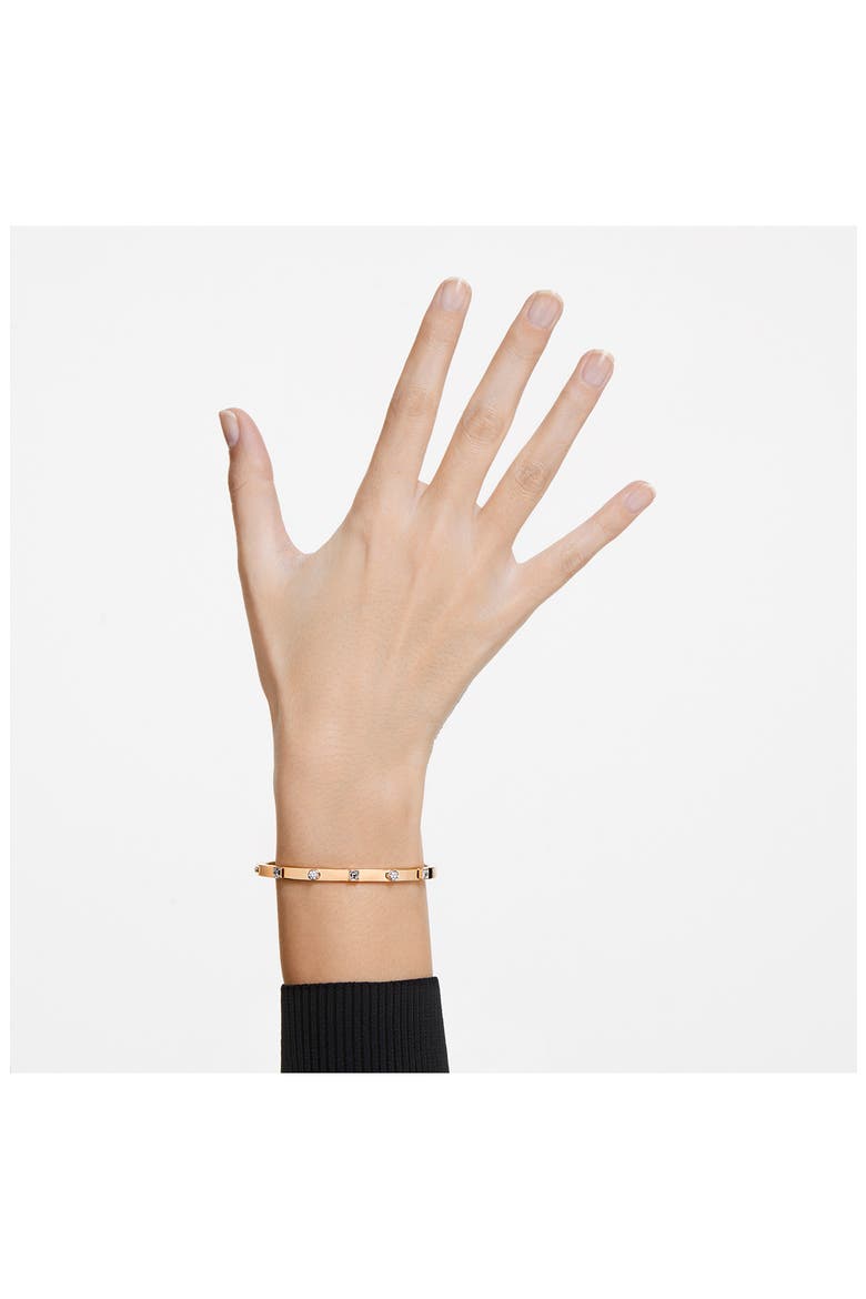 Thrilling Crystal Bangle, Alternate, color, GOLD