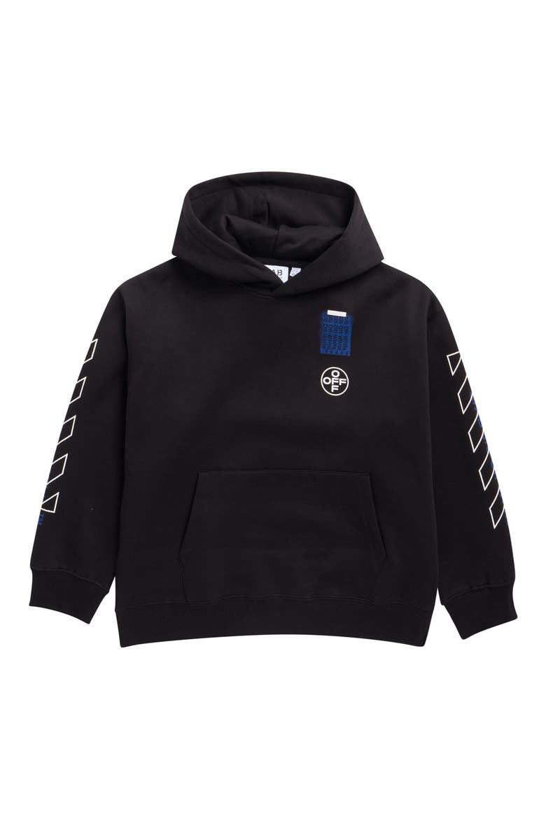 Kids' Off Active Hoodie, Main, color, BLACK