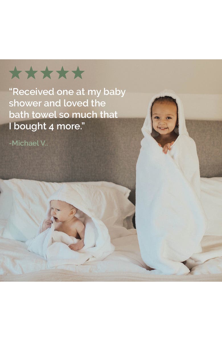 Parker Baby Co. Hooded Bath Towel, Alternate, color, White