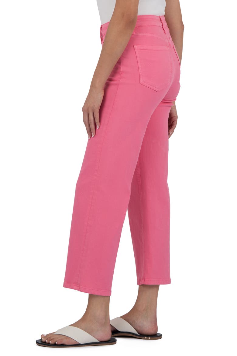 High Waist Ankle Wide Leg Jeans, Alternate, color, SUGAR CORAL