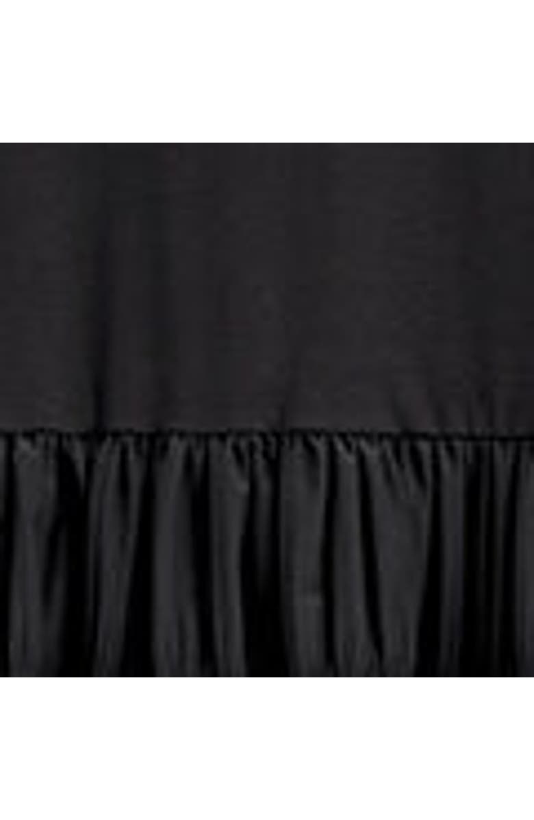COS Tiered Gathered Midi Dress, Alternate, color, Black
