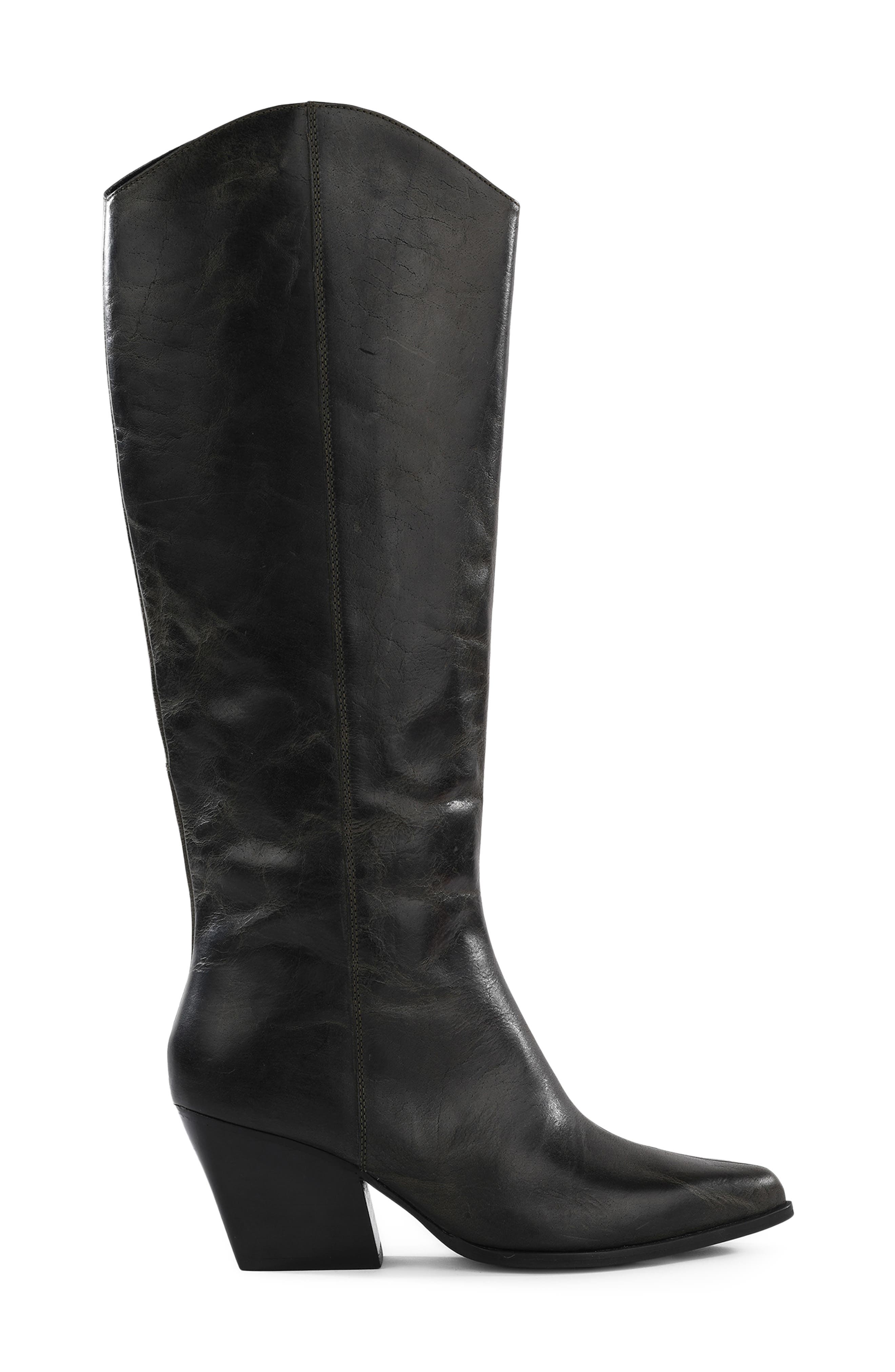Begging You Distress Knee High Boot, Alternate, color, CHARCOAL