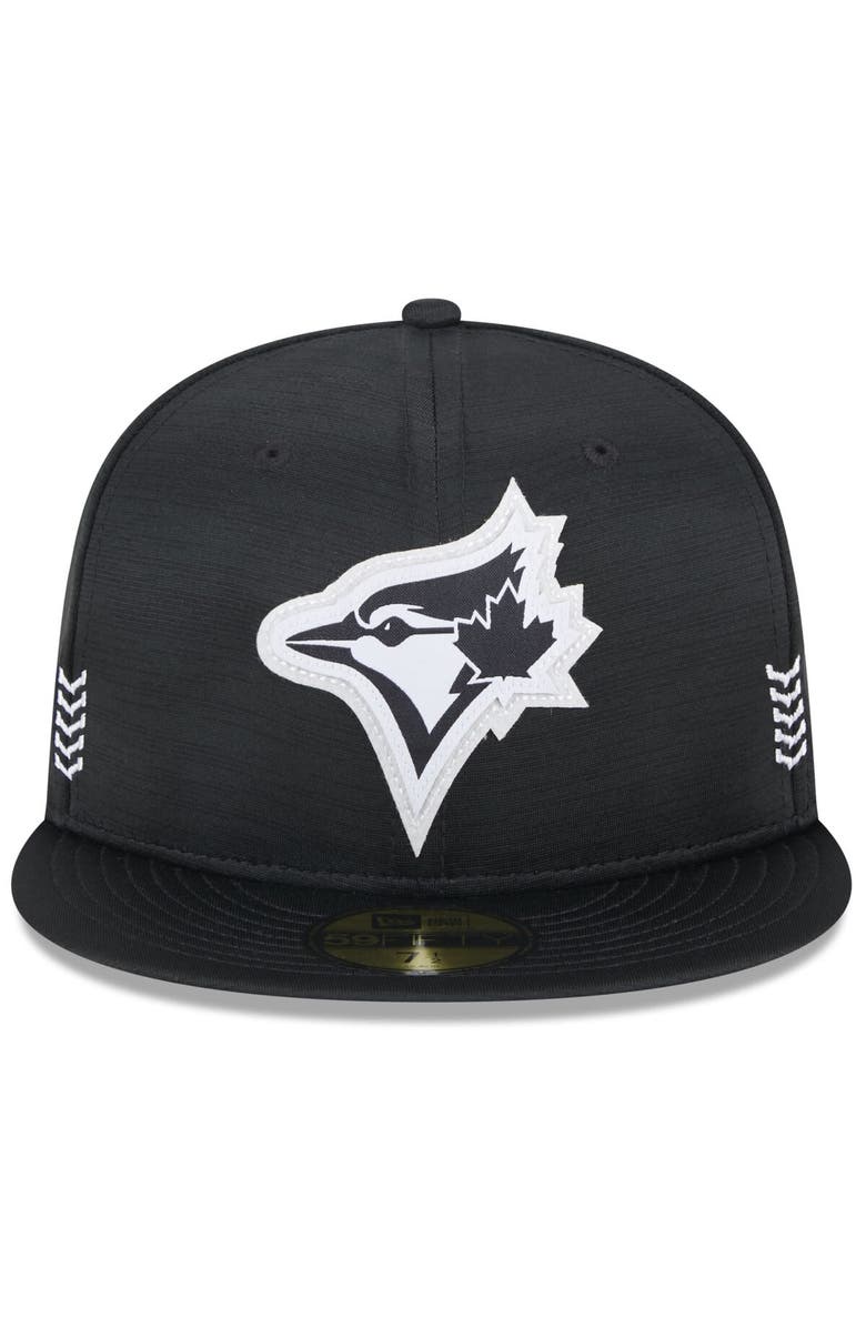 New Era Men's New Era  Black Toronto Blue Jays 2024 Clubhouse 59FIFTY Fitted Hat, Alternate, color, 