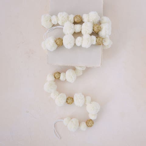 Pom Pom Fabric Garland