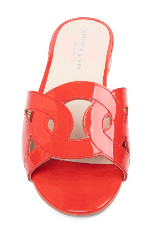 Shop Patricia Green Boca Sandal In Red Patent