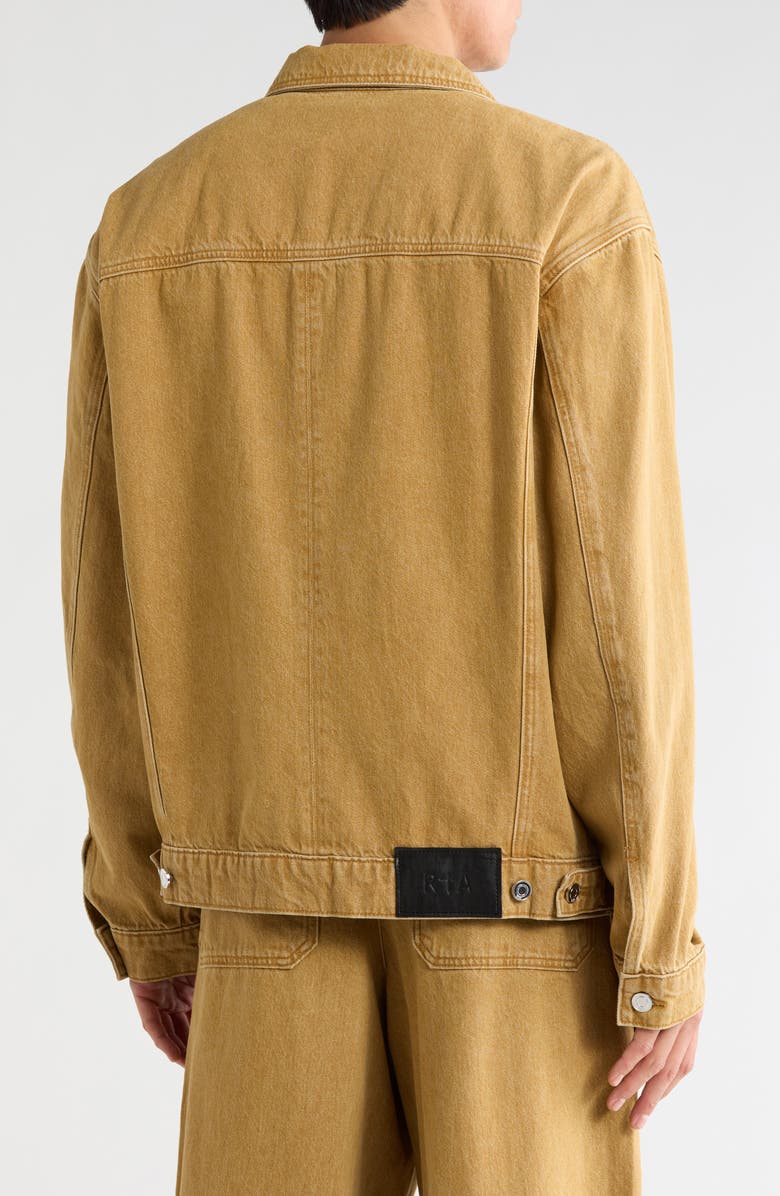 RtA Danny Denim Trucker Jacket, Alternate, color, Vintage Khaki