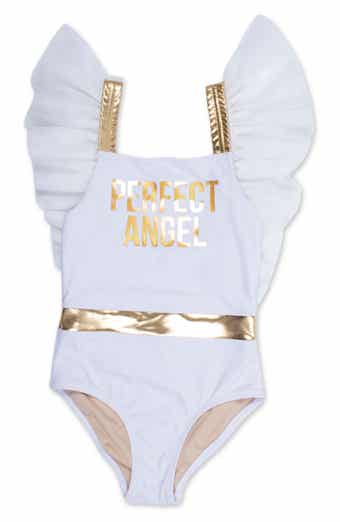 Shade Critters Kids' Beach Angel Ruffle One-Piece Swimsuit