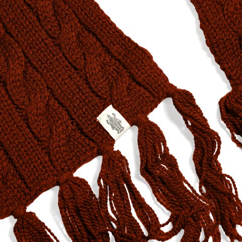 Hand Knit Plush Scarf