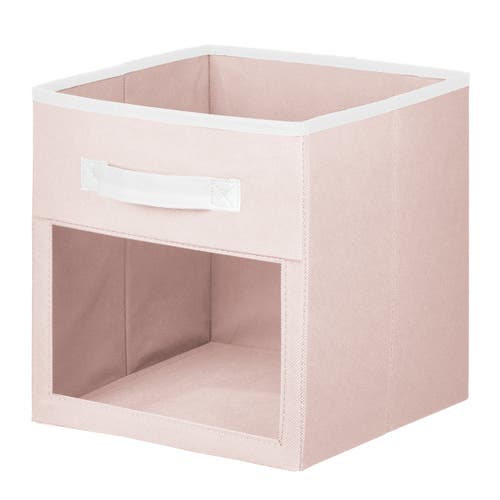 Mdesign Fabric Nursery Storage Cube With Front Window, 8 Pack In Pink