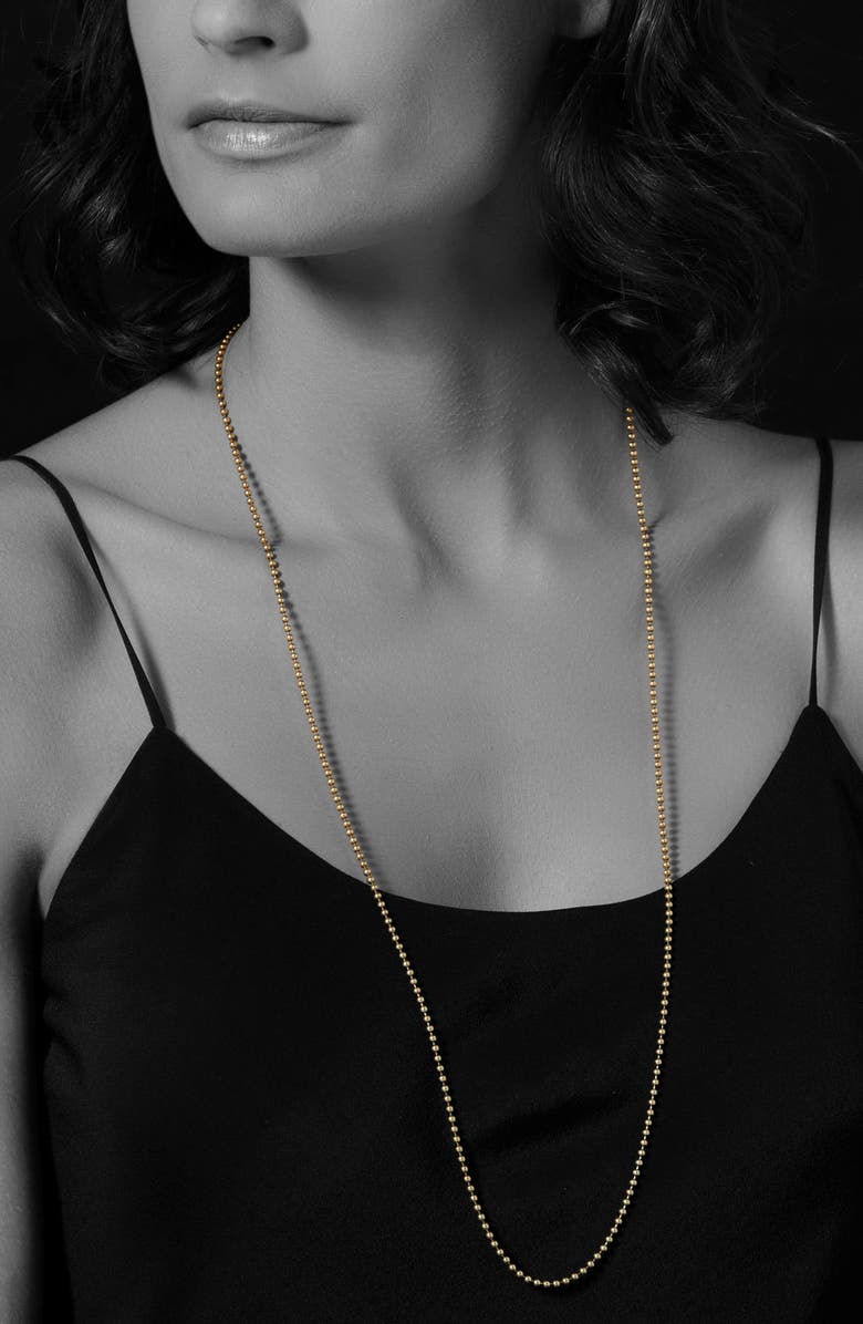 LAGOS Beaded Caviar Necklace, Main, color, Gold