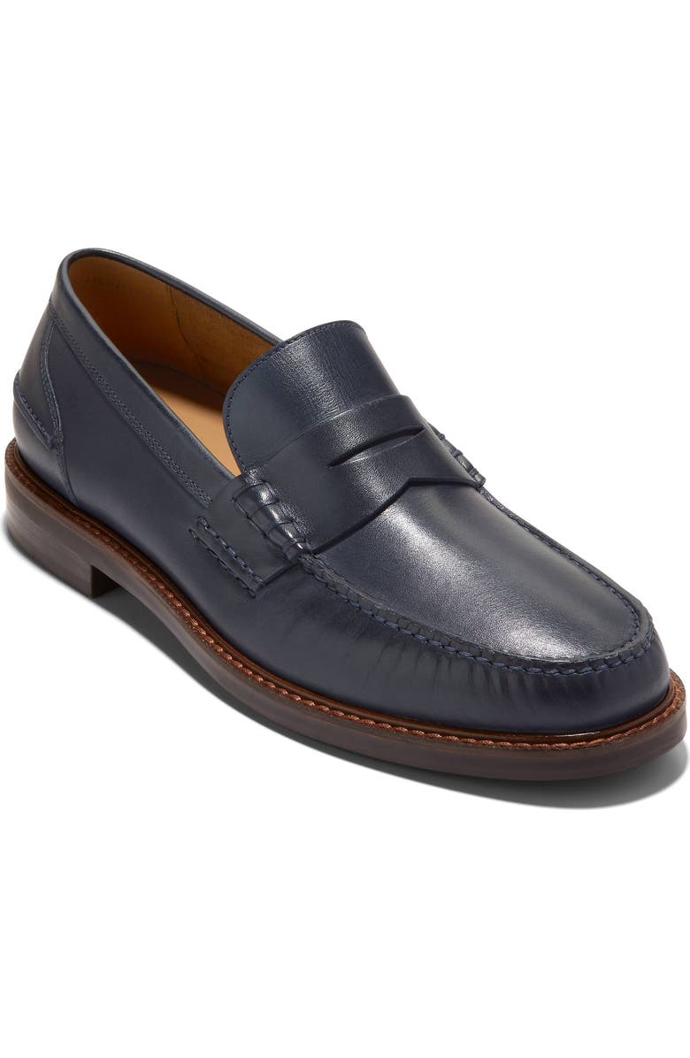 Cole Haan Pinch Penny Loafer, Main, color, Navy Blaze