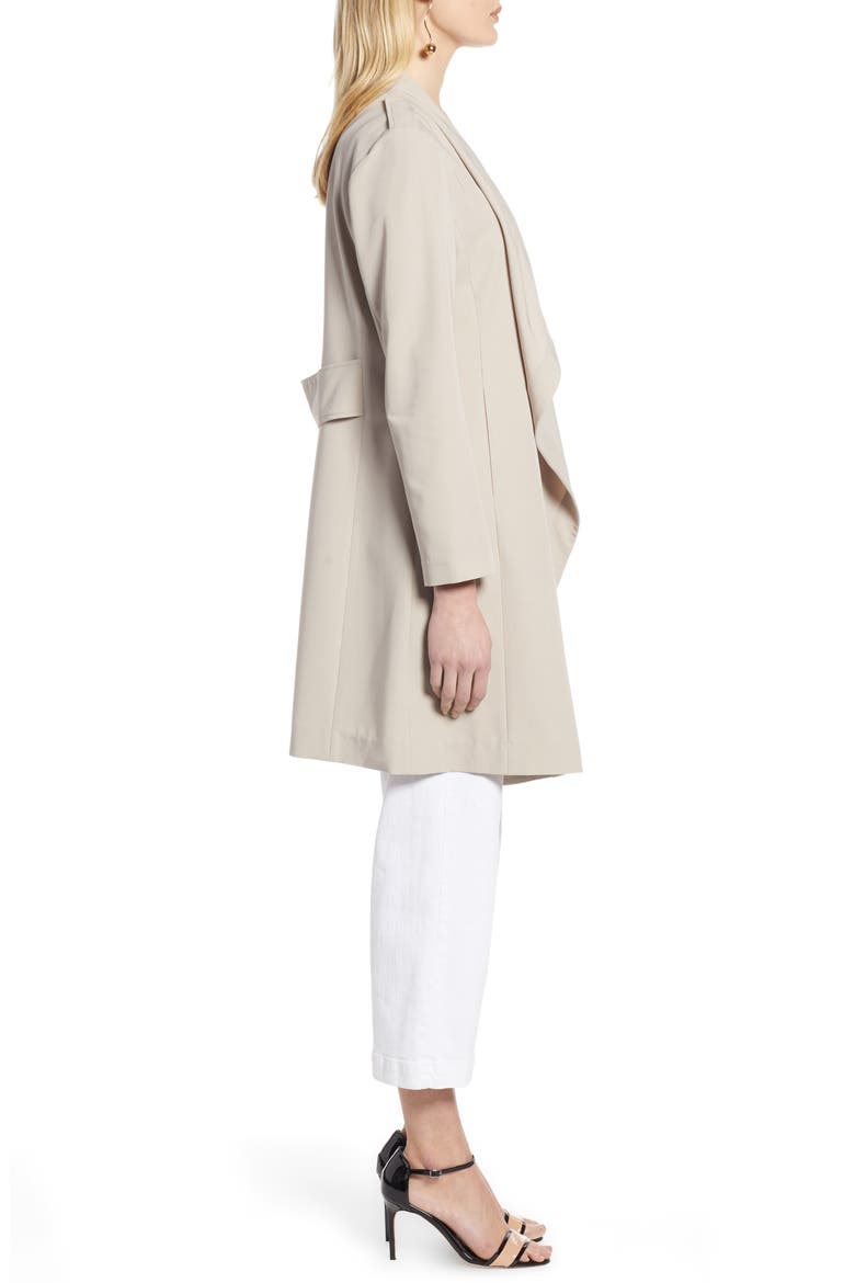 Drape Front Lightweight Jacket, Alternate, color, GREY CHATEAU
