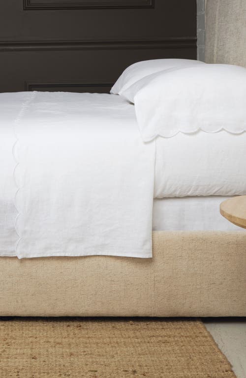 Pom Pom At Home Kelly Linen Sheet Set In White