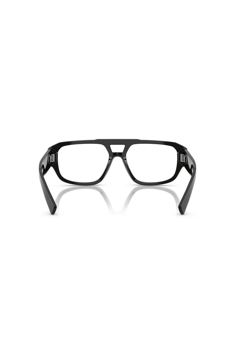 Dolce&Gabbana 56mm Pilot optical glasses, Alternate, color, Black