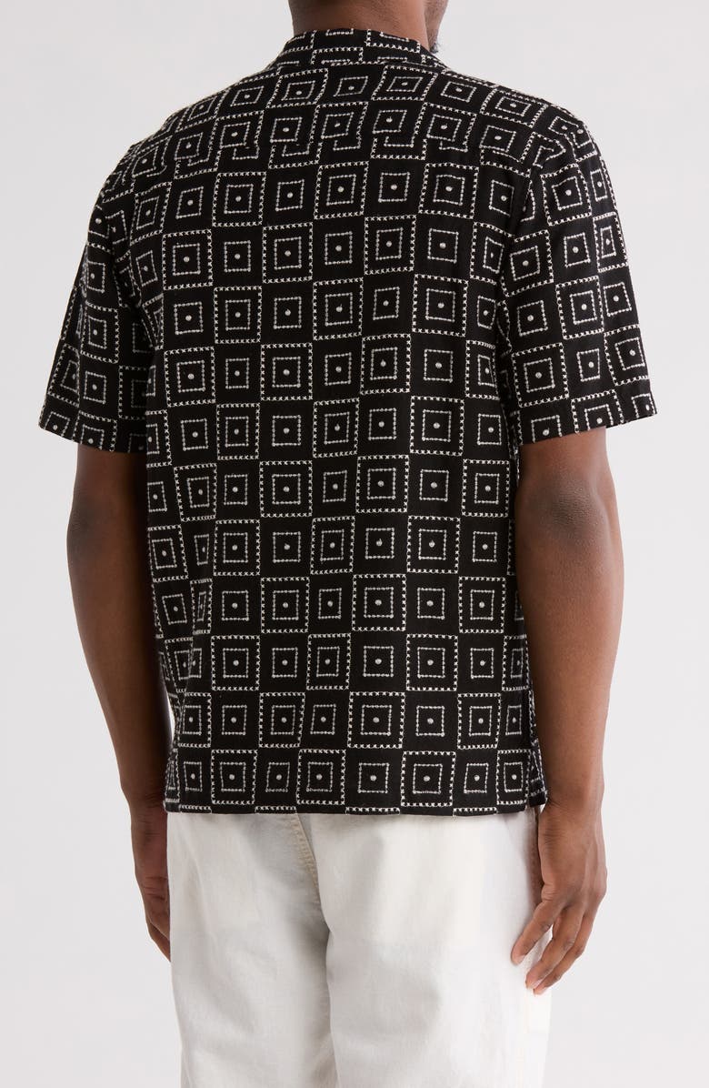 TRUTH Short Sleeve Button Front Embroidered Shirt, Alternate, color,