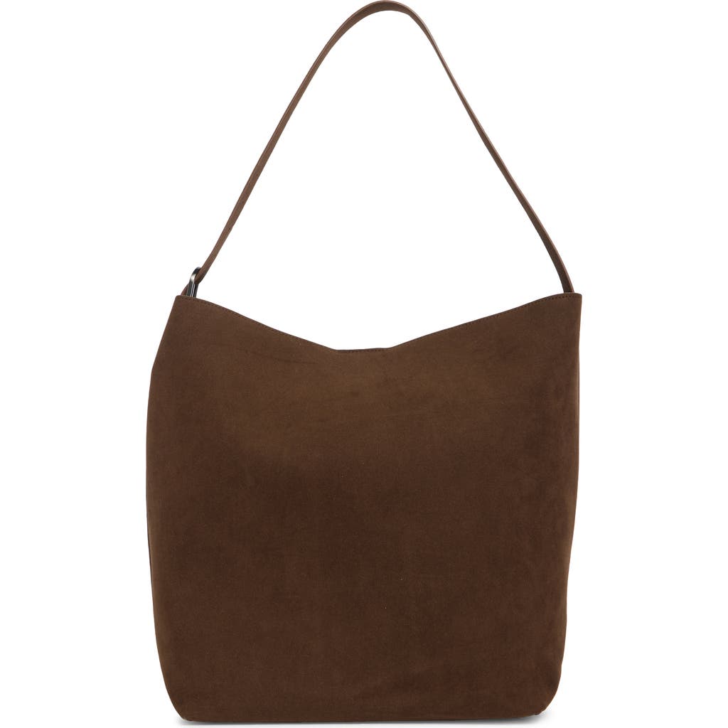 Bcbg Slouchy Bucket Shoulder Bag With Pouch In Brown