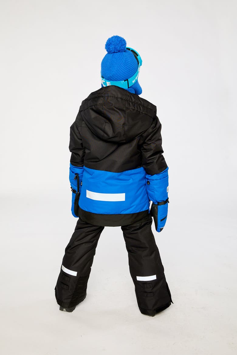 Teknik Fleece Lined Jacket & Reinforced Pants Two Piece Snowsuit, Alternate, color, Royal Blue and Red