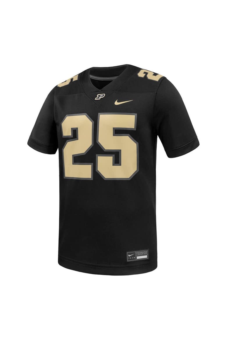 Men's Nike #25 Black Purdue Boilermakers Untouchable Replica Game Jersey, Alternate, color, Black